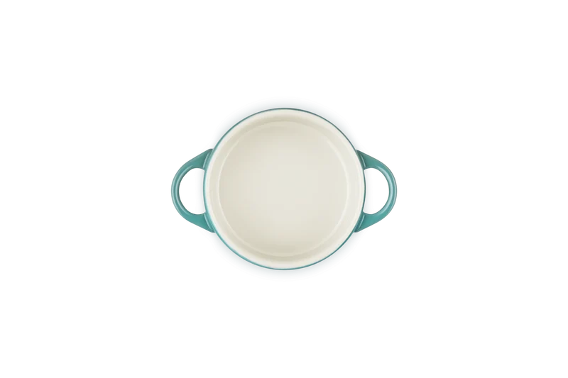 Mini cocotte rotonda in gres vetrificato - Bleu Riviera 10 CM / 0.25 L