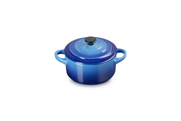 Mini cocotte rotonda in gres vetrificato - Azure 10 CM / 0.25 L