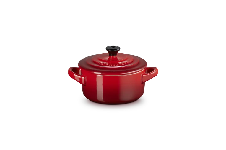 Le creuset - Mini cocotte rotonda in gres vetrificato - Ciliegia 10 CM / 0.25 L
