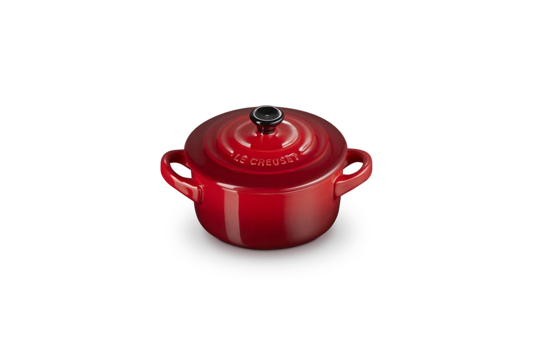 Le creuset - Mini cocotte rotonda in gres vetrificato - Ciliegia 10 CM / 0.25 L