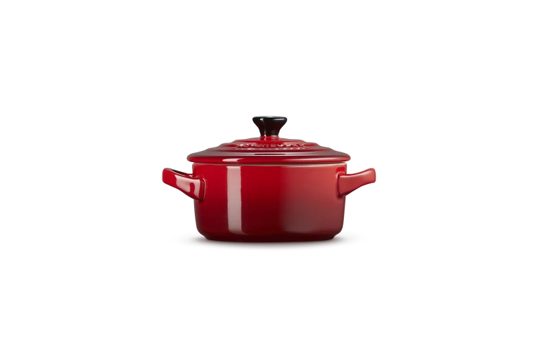 Le creuset - Mini cocotte rotonda in gres vetrificato - Ciliegia 10 CM / 0.25 L