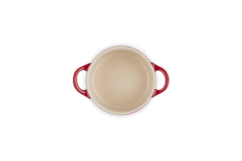 Le creuset - Mini cocotte rotonda in gres vetrificato - Ciliegia 10 CM / 0.25 L