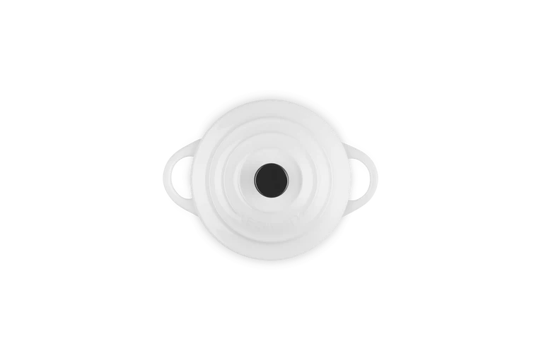 Mini cocotte rotonda in gres vetrificato - Bianco 10 CM / 0.25 L