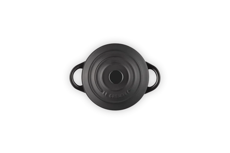 Mini cocotte rotonda in gres vetrificato - Nero Matt 10 CM / 0.25 L