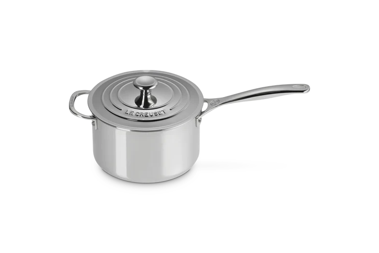 Casseruola con coperchio e maniglia in acciaio inox - 20 CM / 3.8 L