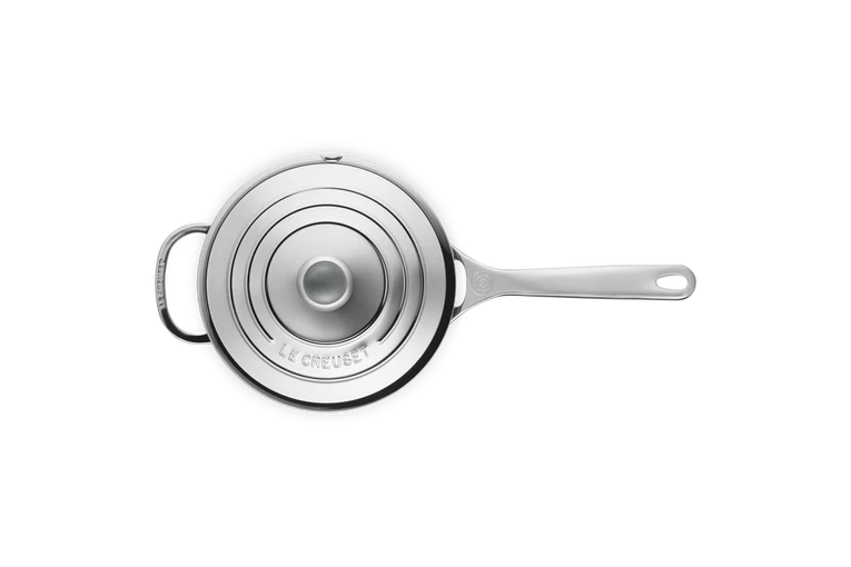 Casseruola con coperchio e maniglia in acciaio inox - 20 CM / 3.8 L