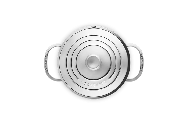 Casseruola bordi alti con coperchio in acciaio inox - 18 CM / 2.8 L
