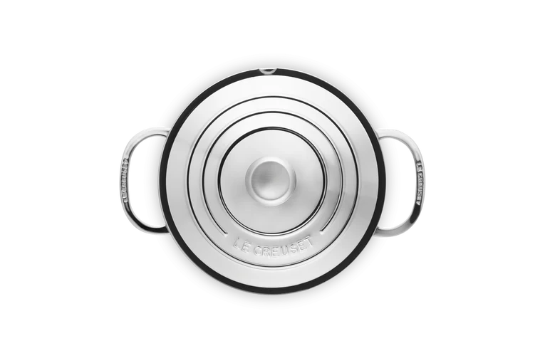 Pentola alta con coperchio in acciaio inox - 20 CM / 3 L