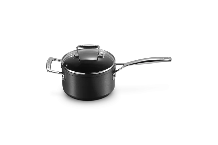 Casseruola con maniglia e coperchio vetro in alluminio antiaderente 16CM / 1.9 L