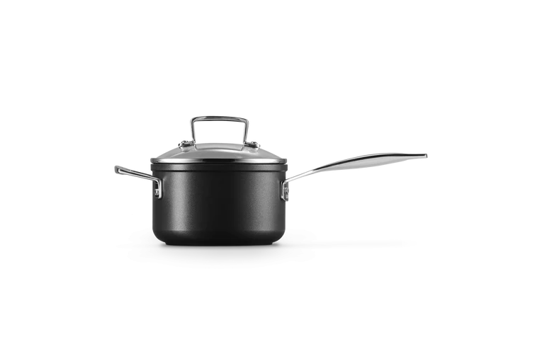 Casseruola con maniglia e coperchio vetro in alluminio antiaderente 16CM / 1.9 L