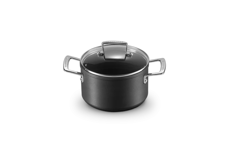 Pentola in alluminio antiaderente con coperchio vetro - 24 CM / 6 L