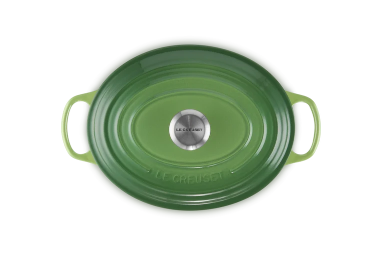 Cocotte ovale Evolution in ghisa vetrificata - Verde Bamboo 29 CM / 4.7 L