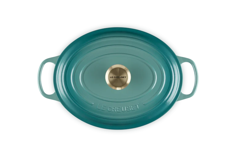 Cocotte ovale Evolution in ghisa vetrificata - Bleu Riviera 29 CM / 4.7 L