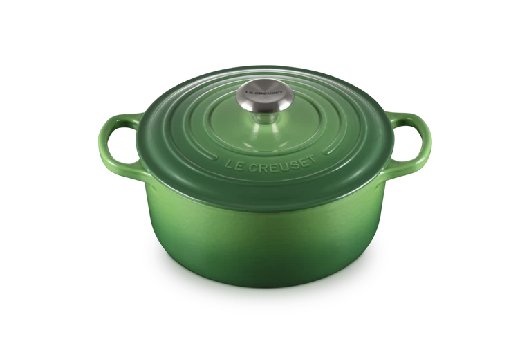 Cocotte rotonda Evolution in ghisa vetrificata - Verde Bamboo 24 CM / 4.2 L
