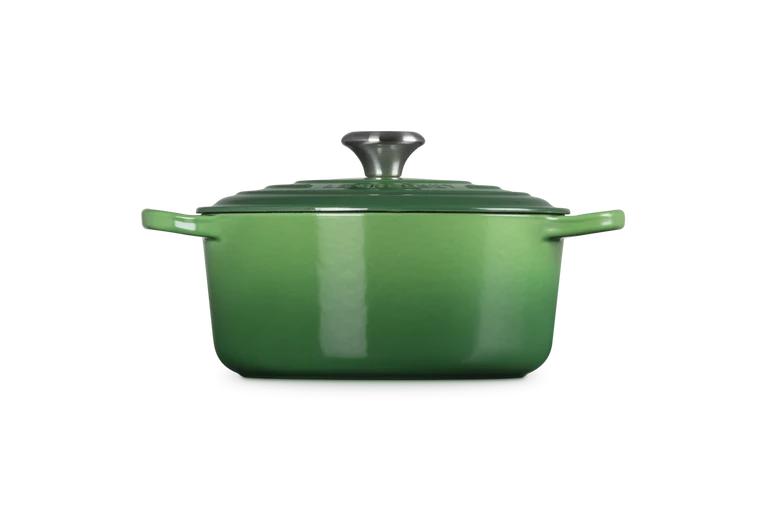 Cocotte rotonda Evolution in ghisa vetrificata - Verde Bamboo 24 CM / 4.2 L
