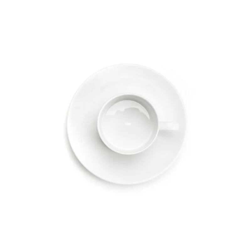 DOMUS WEISS WHITE Set 2 Tazze The con Piattino