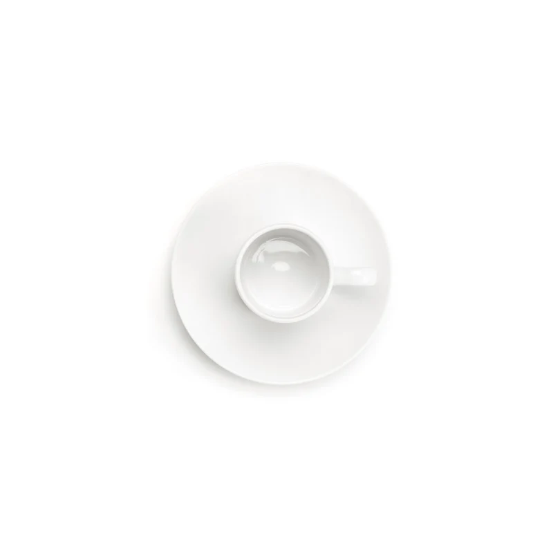 DOMUS WEISS WHITE Set 2 Tazze Caffe' con Piattino