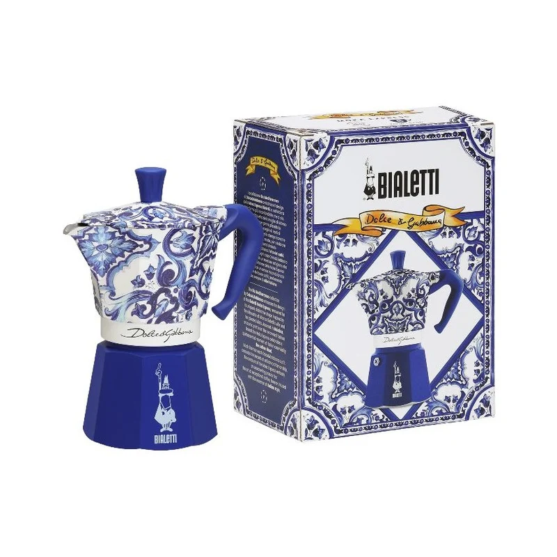 Moka Express Blu Mediterraneo 3 Tazze