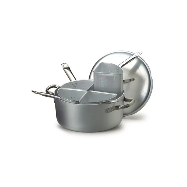 Casseruola all.cuocipasta 4 settori e coperchio ø cm.40