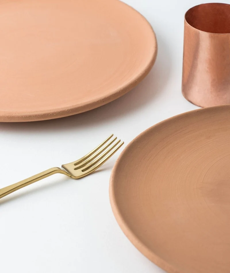 KnIndustrie Gourmet Pizza Teglia Piatto Pizza in Terracotta