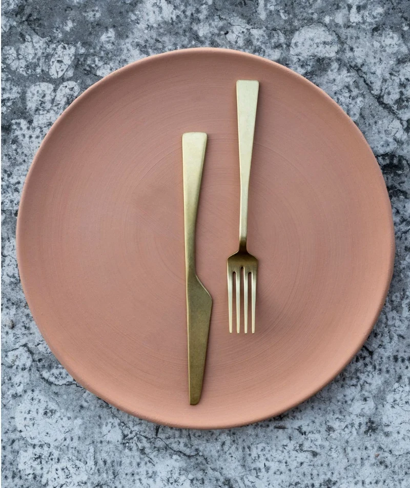 KnIndustrie Gourmet Pizza Teglia Piatto Pizza in Terracotta