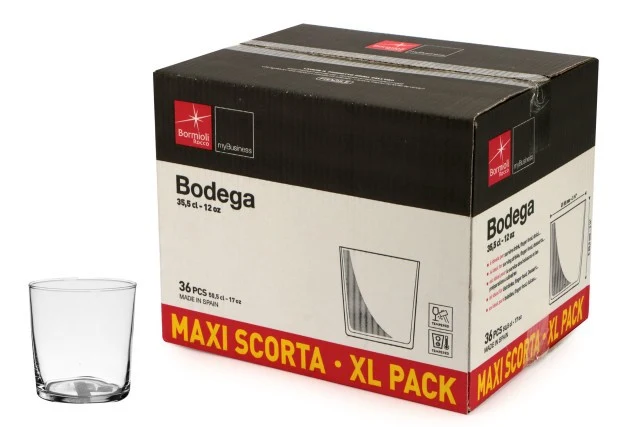BODEGA - BICCHIERE MEDIUM CL 35,5 - CONFEZIONE 36 BICCHIERI