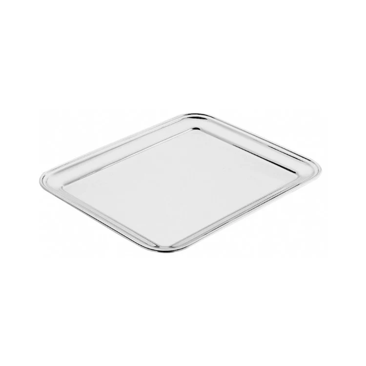 Vassoio inox rettangolare bar cm.32x25