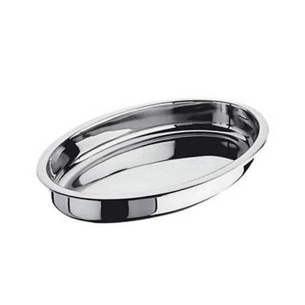Pirofila ovale inox pesante cm.30x20 h.3.5