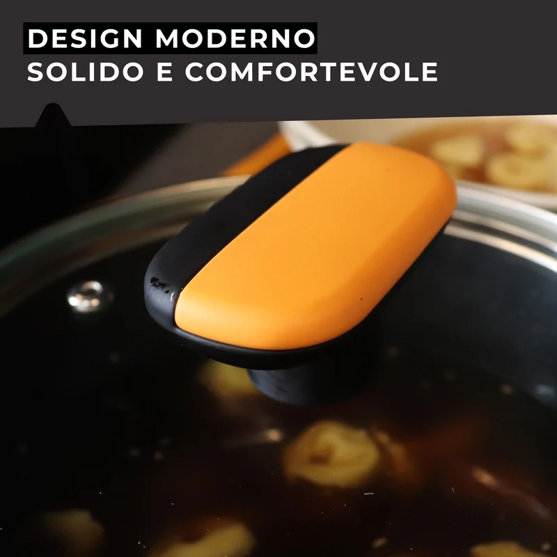 Coperchio in vetro temperato Ø24 cm, Linea Soft Collection