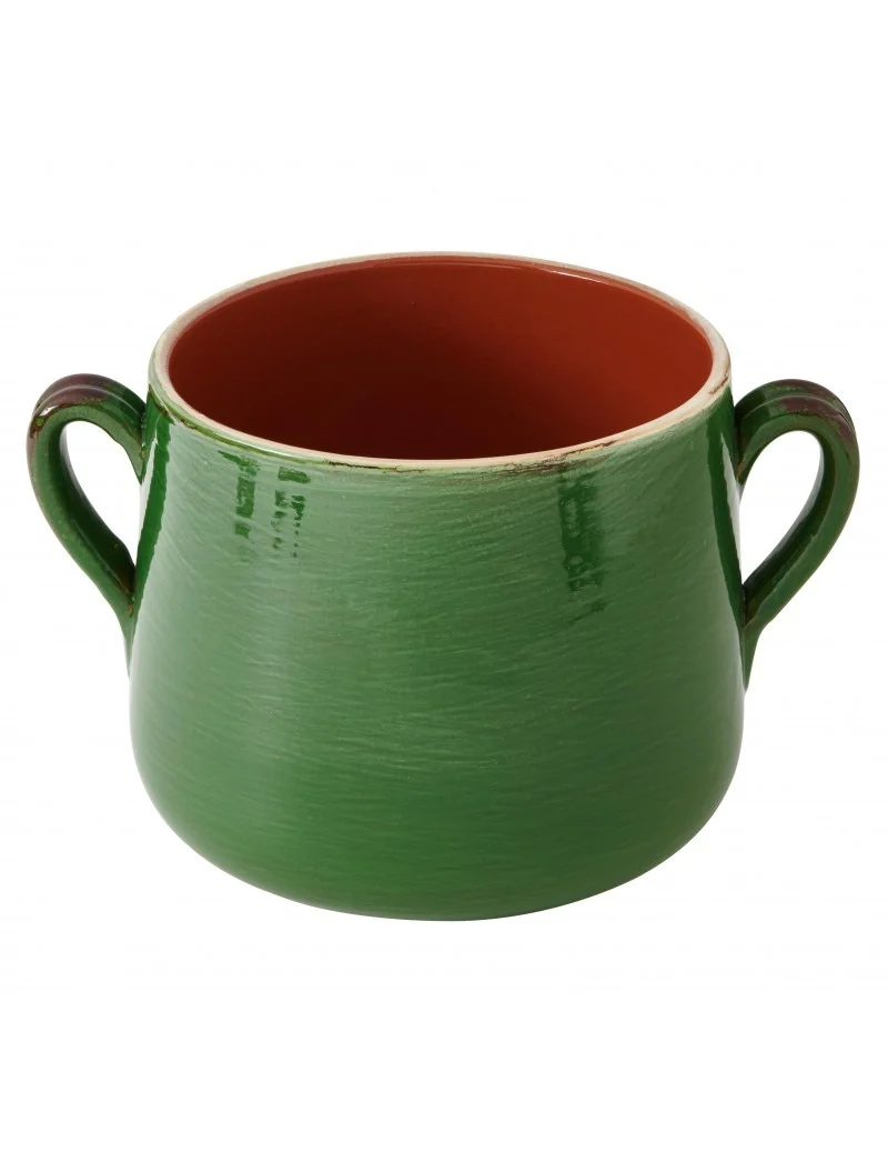 Brandani Terracotta Marmitta Verde da Fuoco con Coperchio
