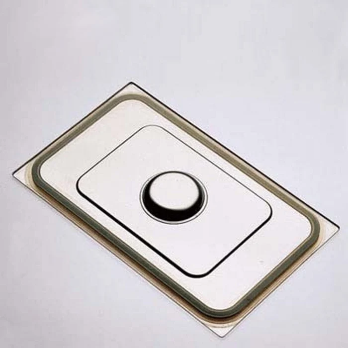 Coperchio inox gn tenuta silicone 1/4