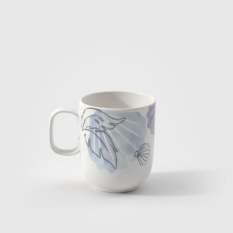 Disney Stitch Tazza per bambini con manico grande in porcellana