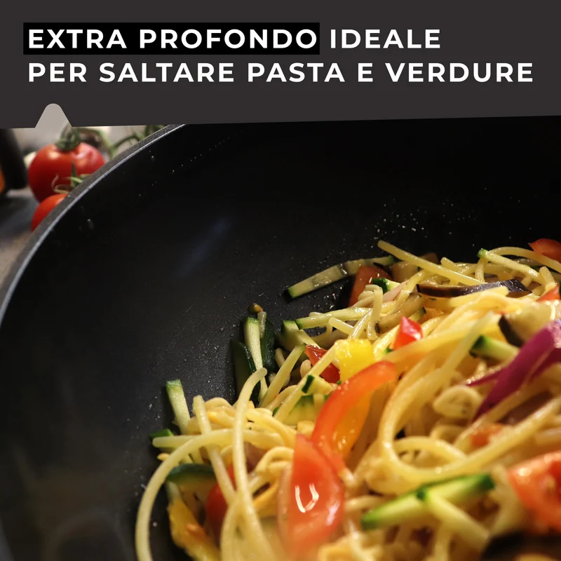 Padella Wok da 28 cm, Linea Soft Collection