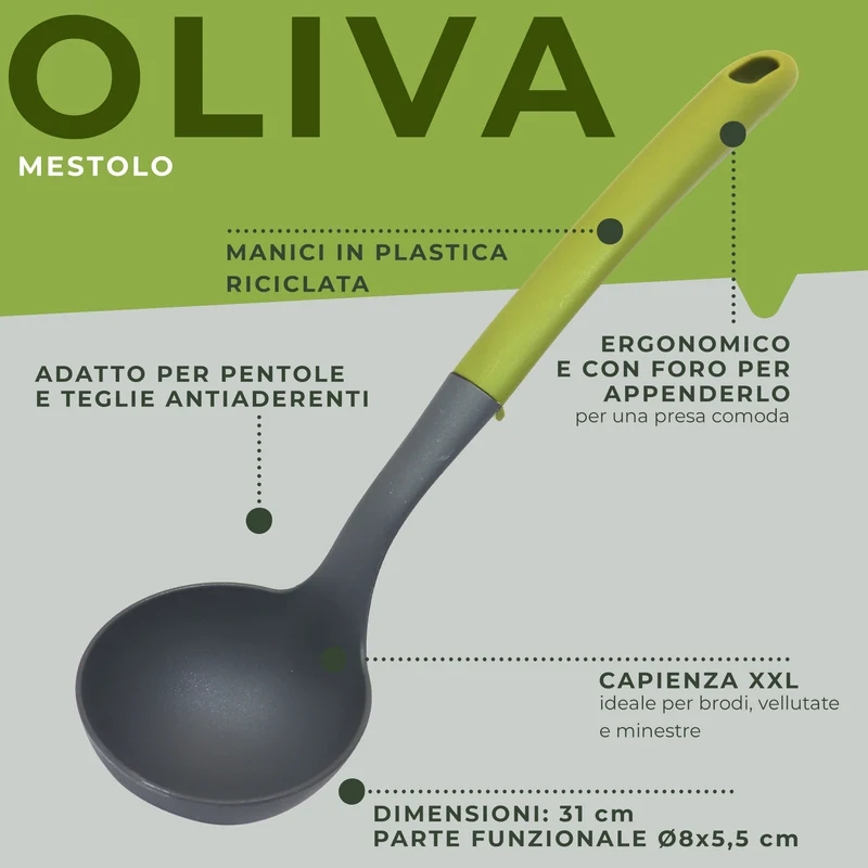 Mestolo da cucina, Linea Oliva