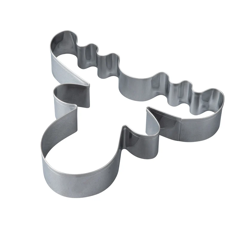 Taglia biscotti a forma di renna, acciaio inox, 14,3 x 12,8 x 2,6 cm