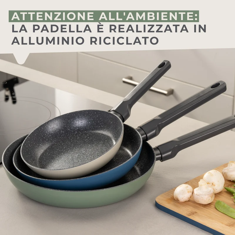 Padella Balance Ø 28 cm - Alluminio riciclato, rivestimento antiaderente in ceramica, senza PFAS - Adatta all'induzione