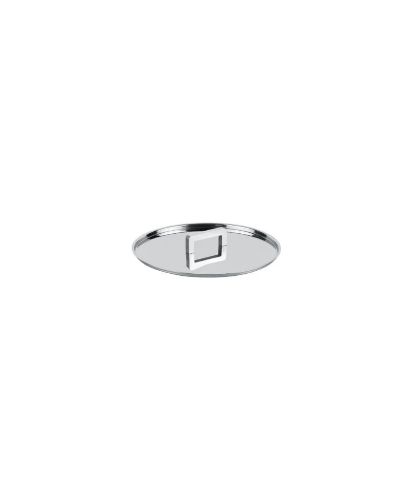 KnIndustrie Norma Coperchio in Acciaio Inox Lucido Cover 16 cm
