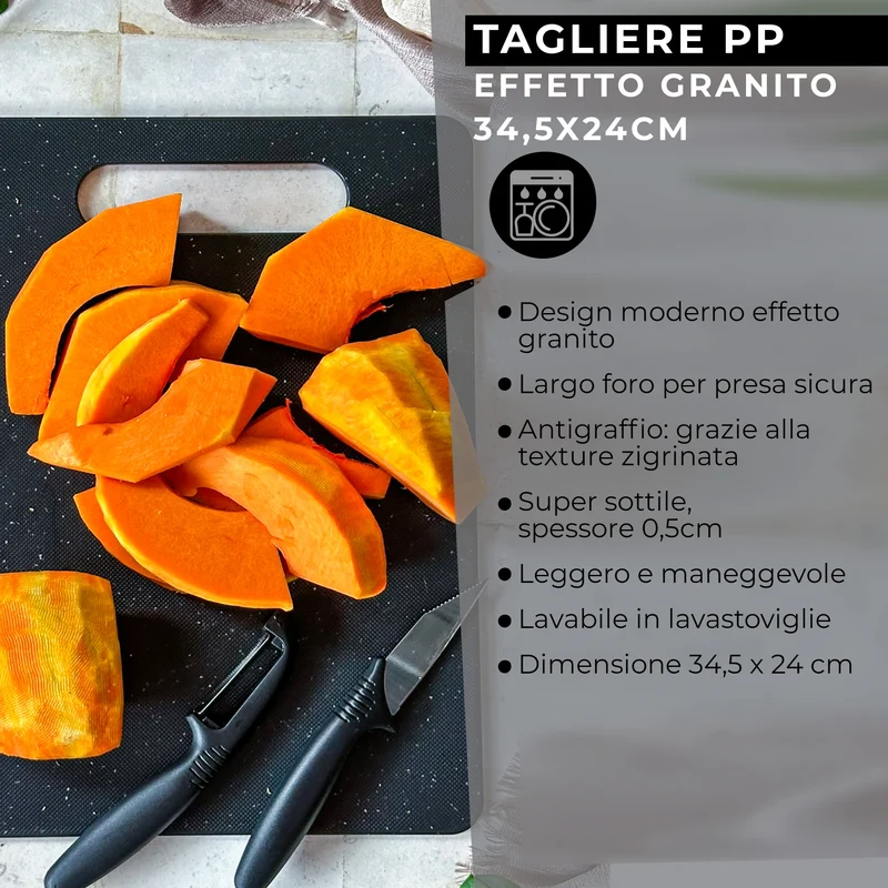 Tagliere effetto granito, dimensione 34,5x24 cm