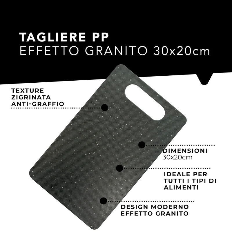 Tagliere effetto granito, dimensione 30x20 cm