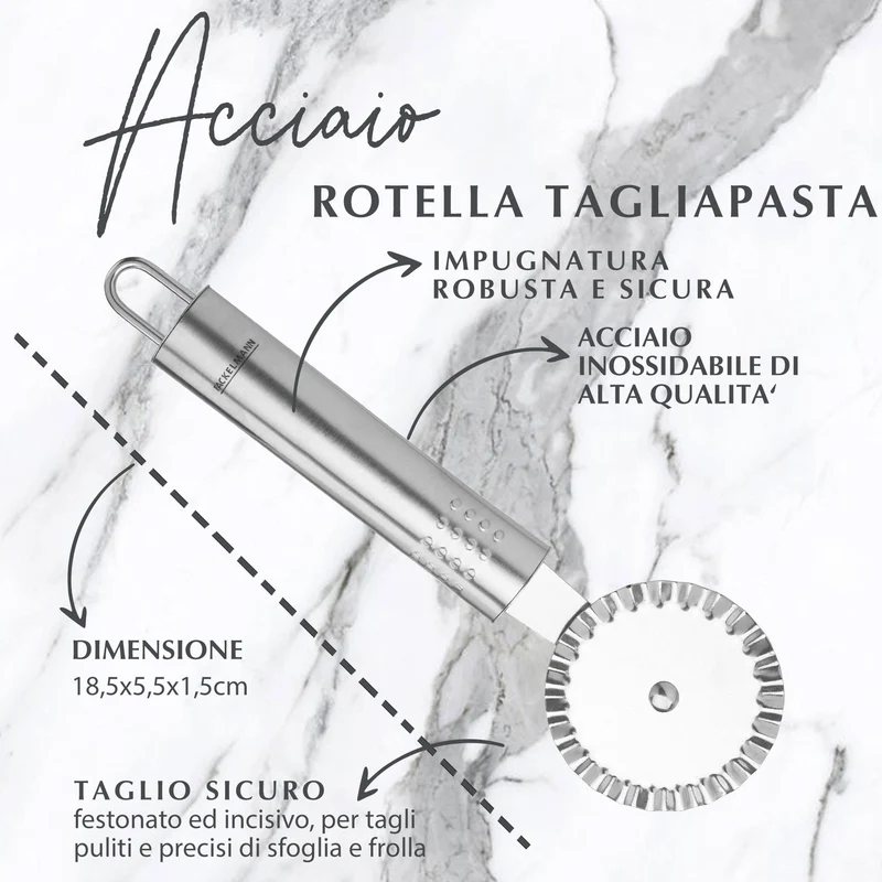 Rotella tagliapasta, in acciaio inox