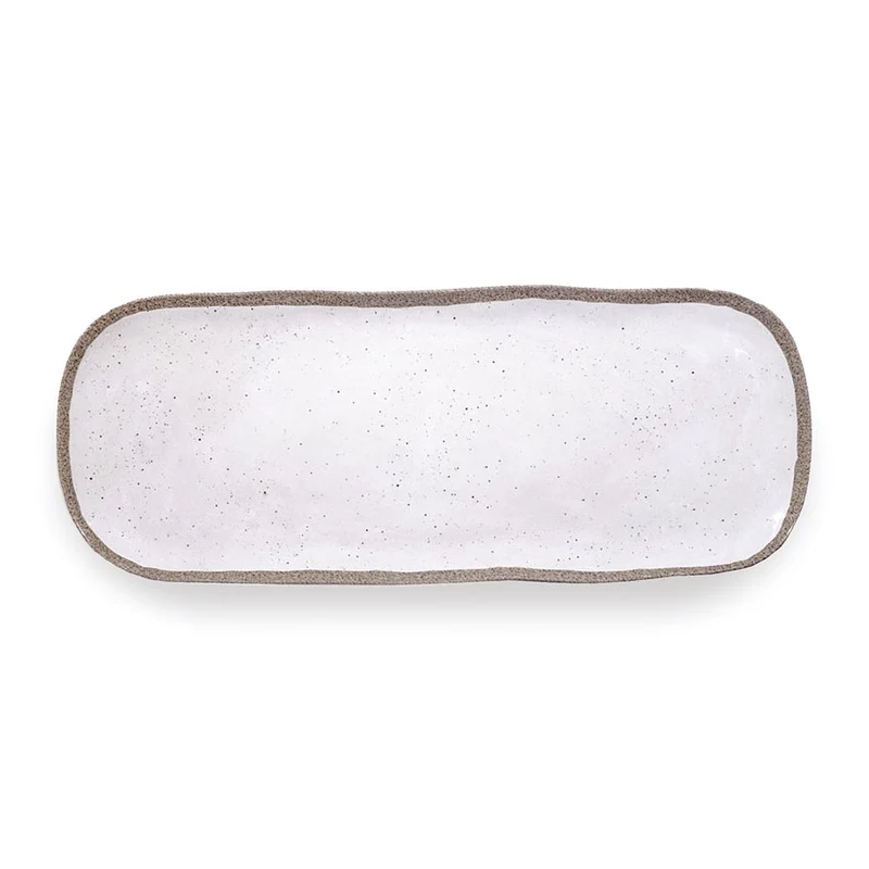 TERRAE BIANCO - VASSOIO RETTANGOLARE GRANDE - TOUCH-MEL