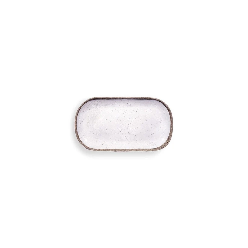 TERRAE BIANCO - VASSOIO RETTANGOLARE PICCOLO - TOUCH-MEL