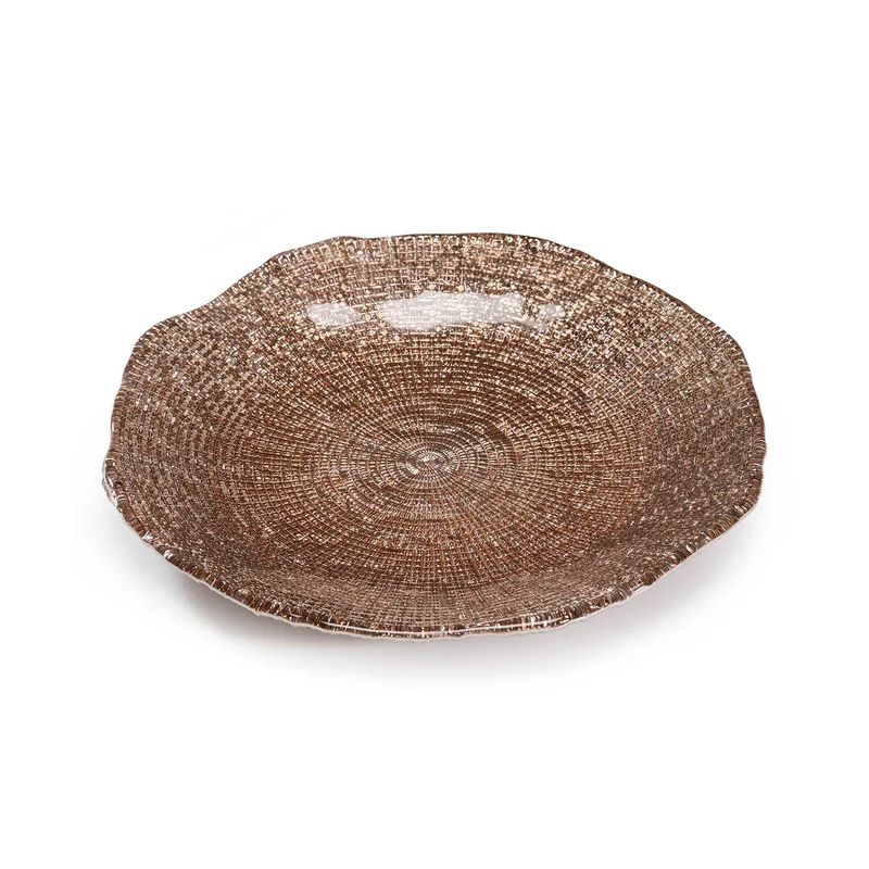 Diamanté piatto - Nocciola Ø 28 cm