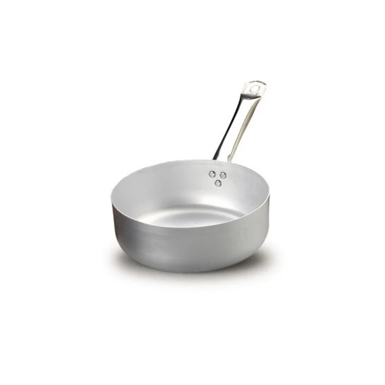 Casseruola alluminio bassa 1 manico ø 24 h.8 lt.3.7