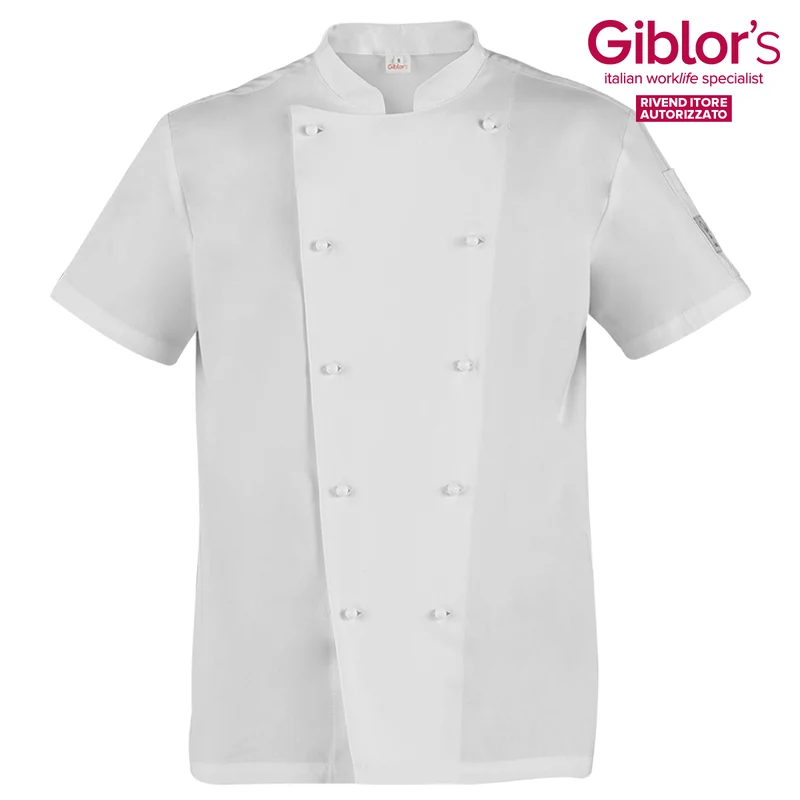 Giacca Cuoco Tommaso, colore Bianco - Giblor's
