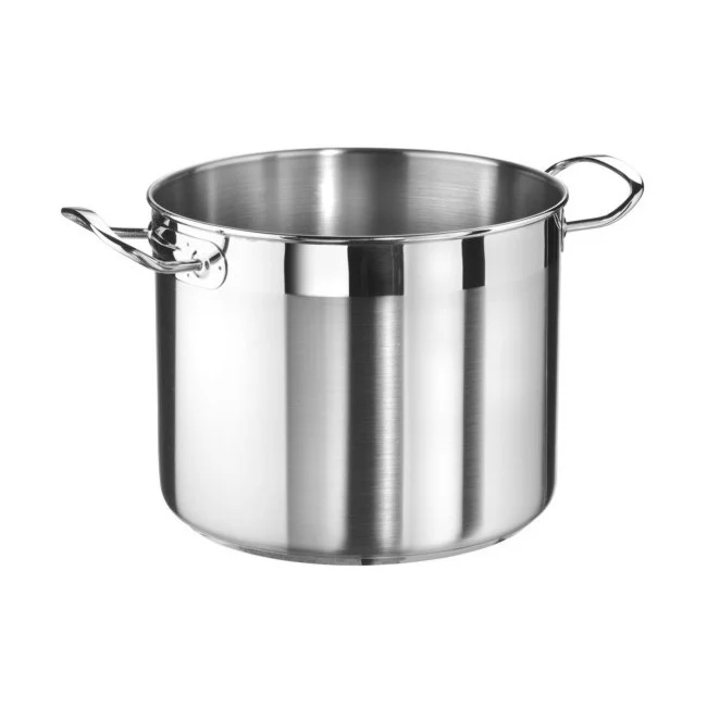 Pentola inox professional 3160 alta 2 manici ø cm.16 h.12.8 lt.2.5