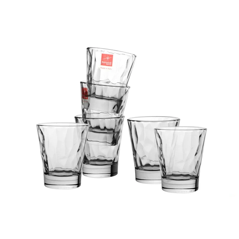 DIAMANTE TRASPARENTE-BICCHIERE MINI CL 8 - SET 6 BICCHIERI