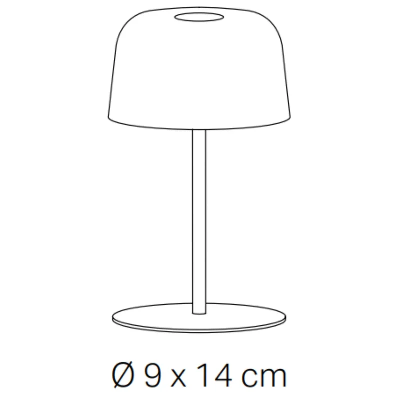 Ailati 1+1 Lampada da Tavolo Salvia Opaco