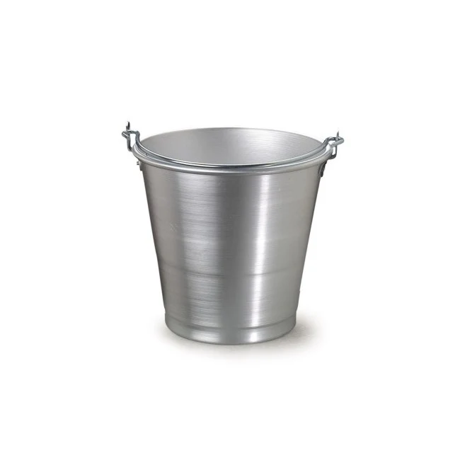 Secchio alluminio manico arco cm.24 lt.10