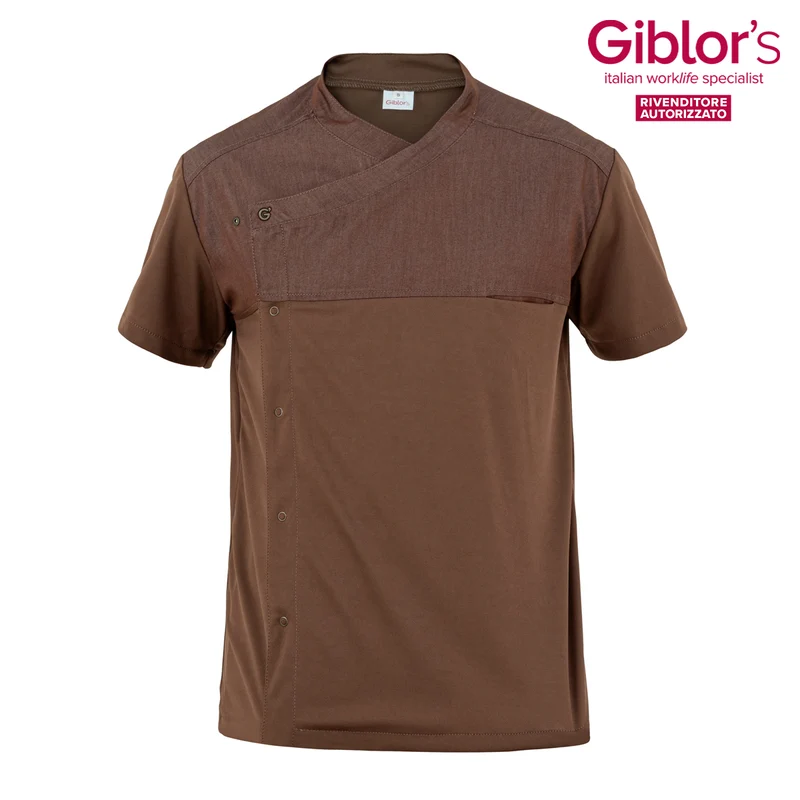 Giacca Cuoco Lapo, colore Jeans Marrone - Giblor's